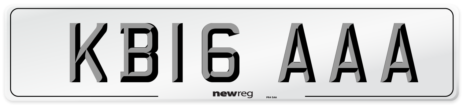 KB16 AAA Number Plate from New Reg